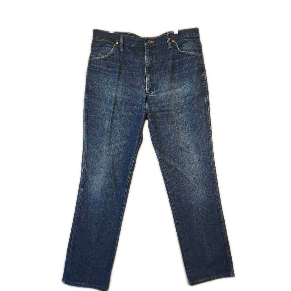 WRANGLER 936PWD DENIM BLUE JEANS MENS SIZE 38x32 WESTERN Straight Leg
